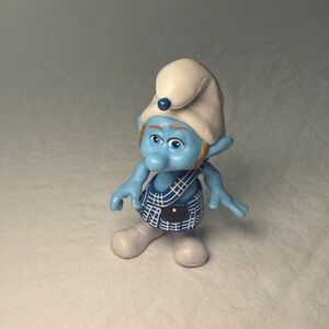 The Smurfs 20732 Schleich Gutsy Smurf Figurine from 2011 EUC